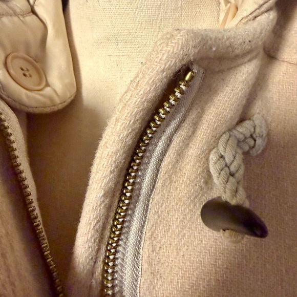 J. Crew Women's Cream Pea Coat - Picture 3 of 9